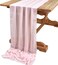 10ft Blush Pink Chiffon Table Runner Wedding Table Runner,29x120 inches Gauze Table Runner,Rustic Sheer Table Decor for Romantic Bridal Shower, Baby Shower, Birthday Party Cake Table