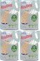 Sand Natural Tofu, Premium Quality, Plant-based, Flushable Clumping Cat Litter Pellets 6L/2.5kg - Pack of 4