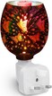 3D Firework Design Plug-in Electric Oil Burner - Dual Functionality with Wax Melts and Night Light - Perfect for Home, Office, and Bedroom