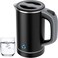 MAKINGTEC Small Electric Kettle, Travel Mini Hot Water Boiler Heater, 304 Stainless Steel 0.8L Portable Electric Kettles or Boiling Water, with Auto Shut-Off for Camping, Travel, Office and More.