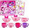 Minnie Mouse Tea Playset for Girls - Bundle with 17 Piece Minnie Mouse Tea Set with Minnie Tea Cups, Saucers, and Tea Kettle Plus Minnie Stickers   Minnie Mouse Tea Party Set