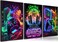 TERRIFI 3Pcs Cool Gaming Wall Art, Retro Video Gamer Watercolor Posters, Colorful Neon Gamepad Canvas Paintings, Prints for Boys' Room, Kids' Gamer Room Bedroom, Home Decoration, 12x16in