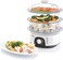 Food Steamer,775W, 10L 3-Tier Detachable Design, Timer Control, Quick &amp; Easy Meal Prep, Dishwasher Safe, Lightweight 1.98 Kg, 220-240V, Efficient and Compact, White - HS6000-B5