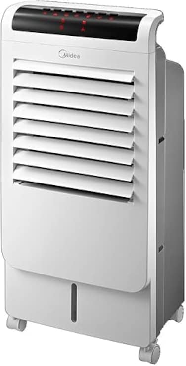 Midea Summer + Winter Air Cooler with Remote for Home &amp; Heavy Duty Air-Conditioning, 2 Wind Speeds for Outdoor &amp; Indoor Use, Whisper-Quiet Performance and Low Power Consumption with 60W - AC120-15C