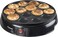 Bestron Poffertjes Maker im Retro Design, Mini Pfannkuchen Automat, mit Antihaftbeschichtung, Sweet Dreams, 800 W, Schwarz
