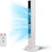 Empire 83cm/33-Inch Tower Fan with LED Display &amp; Remote, 45W Cooling Fan for Bedroom, 3-Speed Oscillating Airflow with Timer &ndash; Quiet Operation for Home, Office &amp; Living Room (White)