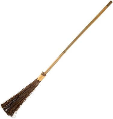 Realistic Witch Broom Stick Halloween Costume Accessories for Kids and Adults 106cm Long, Trick or Treat,Dress-Up, Theme Party and Roleplay