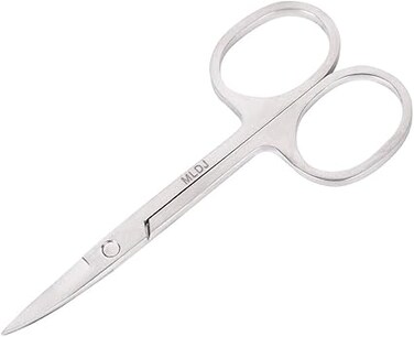 Stainless Steel Hair Scissors for Trimming &amp; Grooming Eyebrow, Eyelash, Beard &amp; Nose Hair, Facial Scissors Makeup Tools (MG-22)