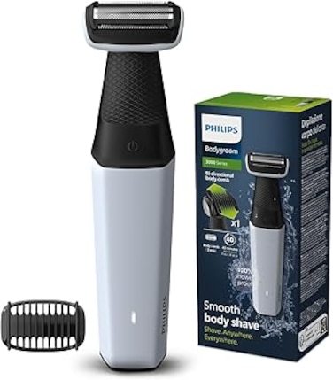 Philips Body Trimmer for Men-Clinically Tested for Sensitive SkinI Patented Pearl Tip &amp; Hypo allergenic foilI Skin Safe GroomingI Trim or Shave Basis Your StyleI ShowerproofI3 Year Warranty-BG3007/01