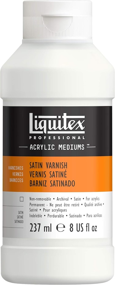 SATIN VARNISH, Satin , 8 Fl Oz (Pack of 1)