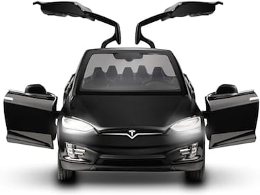 Diecast Model Cars Tesla Toy Cars Mode Toy car with Sound &amp; Light, Black