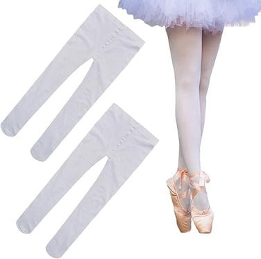 2 Pairs Girls Dance Tights Ballet Dance Tights Stockings Pantyhose Tights for Girls Students