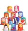 12 pcs Kids party bag, Drawstring Backpack Animal Designs, Cartoon Print Party Favor Bags, birthday set, dinosaur washable gift bag