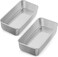 Loaf Tin, 2lb Stainless Steel Bread Tin for Baking Set of 2, Rectangular Metal Banana Bread Tin for Toast, Bread, Cake, Lasagna, Healthy &amp; Non-Toxic, Oven &amp; Dishwasher Safe, 23.5x12.5 cm