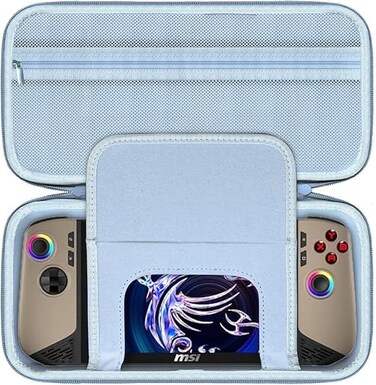 Case Compatible with Claw 8 AI+ / Lenovo Legion Go S Gaming Handheld, Grey, black, standard