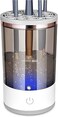 BIGTHREE Electric Makeup Brush Cleaner Machine for Multiple Brushes, Automatic Cosmetic Brush Washer with Silicone Cleaning Mat, Fits All Size Makeup Brushes
