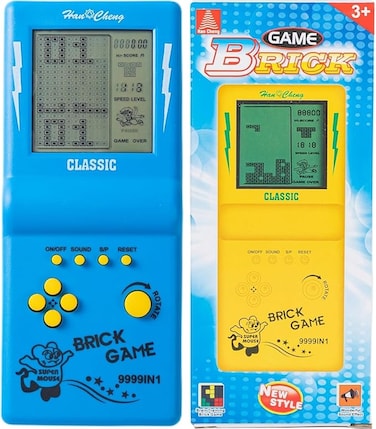 Handheld Portable Indoor and Outdoor Brick Game 9999 in 1 Video Game Compatible for Kids - Colour and Design as per Stock