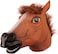 Horse Head Mask,Horse Mask Creepy Brown Horse Head Rubber Latex Animal Masque,Novelty Halloween Costume party