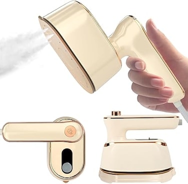 Yoawllty Mini Travel Steam Iron, Hand Held Portable Steamers for Clothes Small Clothing Steamer Travel Size Handheld Steam Iron Travel Dorm Essentials Gift