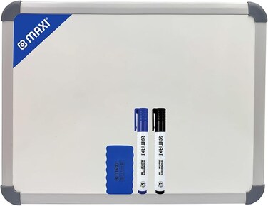 dry-wipe Whiteboard A3 (30x40cm) + 2pc whiteboard Colour Markers, Child Safe Non-Toxic Inks+ 1pc dry wipe Eraser BIG