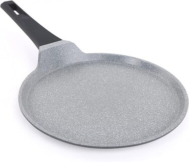 28 cm Die Cast Crepe Tawa, Grey,