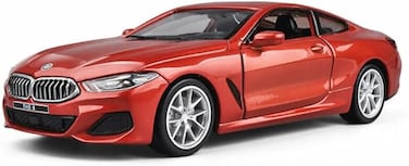 BMW M850i - Orange  Die-Cast Replica, Ultimate Collector's Item, Race Cars   Toy Vehicles, Metal Toy Car Model - Pull Back Collection   Size - 1:64, For Kids 3+