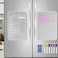 2PCS Magnetic Weekly Calendar for Fridge, Acrylic Magnet Dry Erase Board,Meal Weekly Planner Board for Refrigerator,Calendar for Home,Office,School