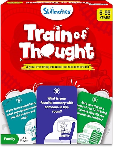 Card Game - Train of Thought, Fun for Family Game Night, Educational Toys, Gifts for Boys and Girls Ages 6, 7, 8, 9 and Up