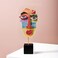 HCCMLOVE Wink - Handcrafted Statues Resin Abstract Sculpture for Home Decor Modern,African Art Tribal Figurines Decorations Items Accents Influencer Picks for Bookshelf,TV Stand,Living Room,Nightstand