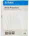 MX-RP100-40 Micron Poly Sheet Protector 100 Pieces, A4 Size