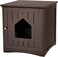 TRIXIE Litter Box Enclosure, Hidden Kitty Litter Box Cabinet, Furniture Style, Espresso-Brown 19.84 LBS