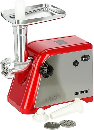 Geepas Meat Grinder, Red