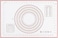 Baking Mat, Non Stick Silicon Rolling Pastry Mat,Kneading Pad Sheet Glass Fiber Rolling Dough Large Size For Cake Macaron Kitchen Tools, Red,White, Sk3C3001-Baking