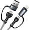 USB C Lightning Adapter Cable 60W USB C Cable 1m PD Fast Charging 4 in 1 USB Multi Cable for iPhone 15 14 13,MacBook Pro 2023 iPad Mini 6,Samsung Galaxy S22 S21 S20