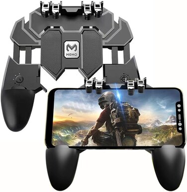 Mobile Game Controller for iPhone and Android, Pubg Mobile Controller Mobile Trigger for Game, Gamepad Joystick Gamepad Shooting Aim Keys for 4.7-6.5 Inch Mobile Phones