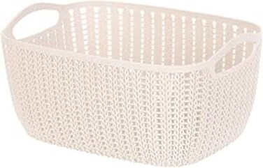 MINISO Small Rectangle Storage Bucket Laundry Basket for Dirty Cloth Grey