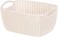 MINISO Small Rectangle Storage Bucket Laundry Basket for Dirty Cloth Grey