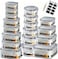 PREMIFY 18 Pcs Large Food Storage Containers, Airtight Meal Prep Container Set with Lids &amp; 20 Labels, Stackable Plastic Organizer Boxes For Kitchen &amp; Fridge   100% Leakproof &amp; BPA-Free