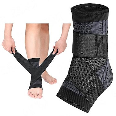 2PCS Ankle Braces, Adjustable Compression Ankle Support Men &amp; Women, for Achilles Tendon Support &amp; Plantar Fasciitis, Stabilize Ankle Brace-Eases Ankle Joint uncomfortable &amp; Sprained Ankle