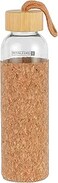Royalford Royalford 500 ML Water Bottle- RF11925  Transparent Glass Bottle with Bamboo Lid and Removable Cork Sleeves  Water Bottle for Home, Office and Gym  Leak-Proof and Eco-Friendly