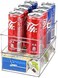 2 Pack Food Storage Organizer Bins, Stackable Clear Plastic Refrigerator Organizer Bins for Kitchen,Fridge, Cabinet Organization and Storage for Packets, Snacks, Fruit, Soda,Spice Packets