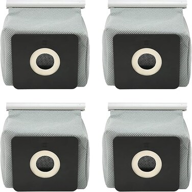 FEIP Vacuum Cleaner Bag, Practical Non-Woven Fabric Dust Bag Replacement Reusable 4PCS Washable for Hotel for Office for Household