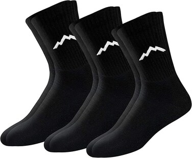 Ranger Sport Men's Heavy Duty Cotton Crew Athletic Socks, Pack of 3