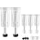 YARDHOBI 5 Packs Airlock, 3 Piece Airlocks for Fermenting with #6 Stoppers and Grommets, Air Lock Ferment, Home Brew Bubble Airlock for Fermentation Carboy (5 Airlock+5 Bung+5 Grommet Set)