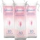 Johnson&rsquo;s Pure Cotton Makeup Pads, Pack of 3x80 Rounded Pads, Crafted from Pure Cotton, Naturally Soft, Absorbent and Gentle, Removes Makeup Without Leaving Fibres on Your Skin, Refreshing Results