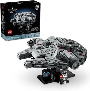Star Wars Millennium Falcon 25th Anniversary Set for Adults, Collectible A New Hope Starship Vehicle Model Kit, Home or Office D&eacute;cor, Birthday Gifts for Men, Women and Fans