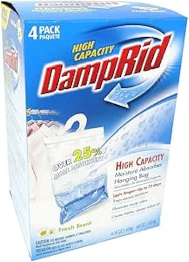 DAMPRID Hanging Moisture Absorber Fresh Scent - Pack of 4 (16oz/454g)