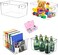 The BZ Company - 4 Large Home Storage and Organizers - Organizer Box Kitchen Storage - Clear Plastic Bins Fridge Drawer Makeup UnderSink Toys Nursery Diaper Acrylic Bathroom Organizer منظمات الثلاجة