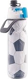O2COOL Mist N' Sip Insulated Water Bottle - 20 oz, Soccerball Color   2-in-1 Function, Double-Wall Insulation, BPA-Free   Perfect for Sports, Cycling &amp; Outdoor Activities