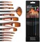 Professional Artist Paint Brushes set with Nylon Hair Painting Brush Great for Acrylic, Face, Nail Art, Body Art, Miniature Detailing &amp; Rock Painting.Great For Kids and Adults